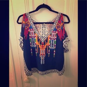 Jealous tomato top, size small